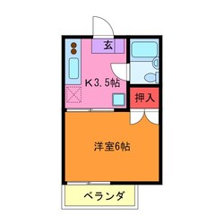 取手戸頭第一グリーンコーポの物件間取画像